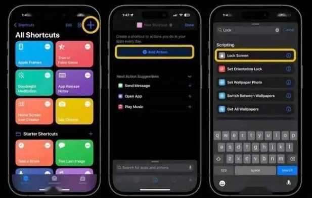 壶关苹果14锁屏维修店分享iPhone14升级iOS16.4后如何创建锁屏快捷方式 