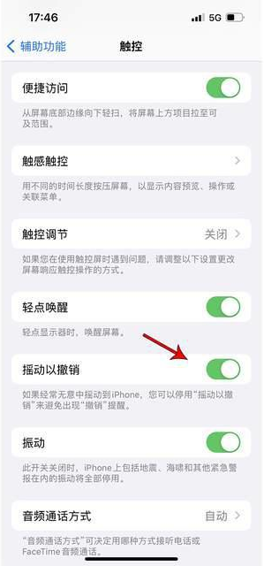 壶关苹果手机维修分享iPhone手机如何设置摇一摇删除文字 